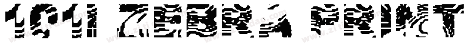 101! Zebra Print字体转换